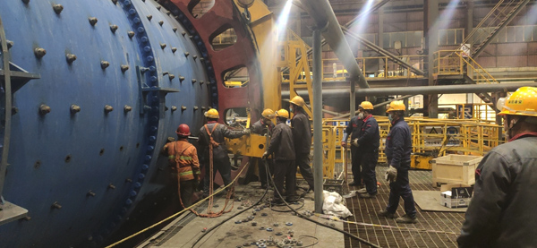 安裝公司完成金冠銅業(yè)選礦月修任務 安裝公司完成金冠銅業(yè)選礦月修任務